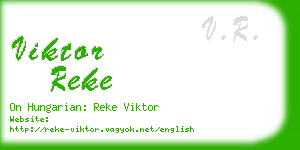 viktor reke business card